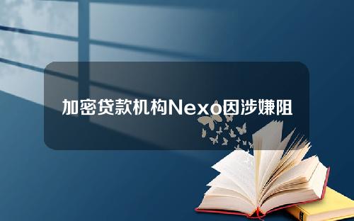 加密贷款机构Nexo因涉嫌阻止提取1.26亿美元而被起诉。