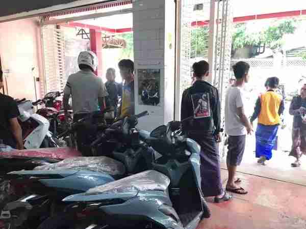 缅甸国内人民币汇率趋于稳定了，但腊戌的摩托车市场依然冷清